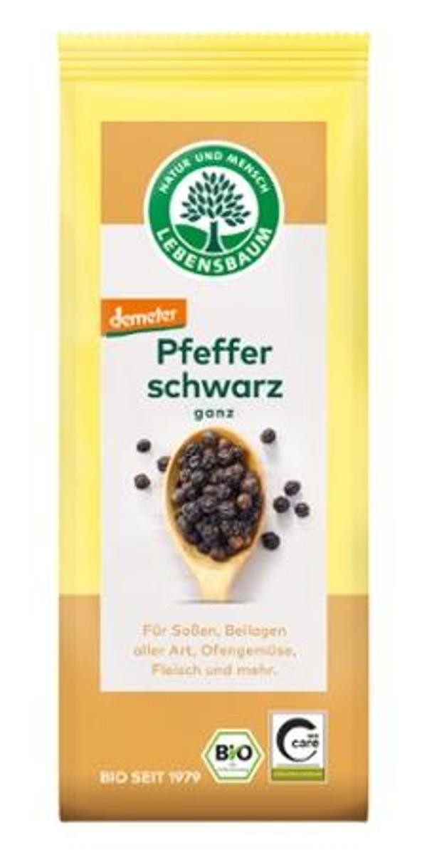 Produktfoto zu Lebensbaum Pfeffer schwarz ganz - 50g