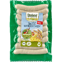 Produktfoto zu Ökoland Bio-Bratwürstchen - 180g bzw. 9 Stück