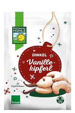 Produktfoto zu Bohlsener Mühle Dinkel Vanillekipferl - 125g