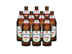 Produktfoto zu Lammsbräu Weiße alkoholfrei - 10 x 0,5l