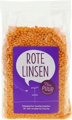 Produktfoto zu Nur Puur Rote Linsen - 500g