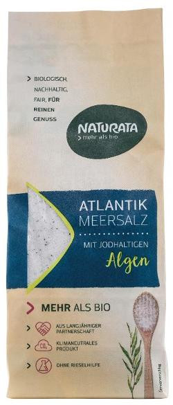 Produktfoto zu Naturata Meersalz mit jodhaltigen Algen - 500g