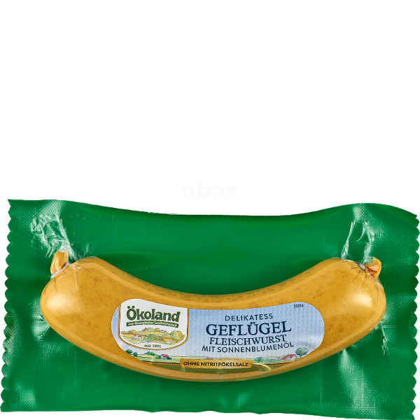 Produktfoto zu Ökoland Geflügel Fleischwurst - 180g