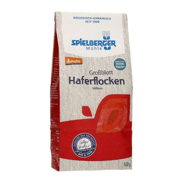 Produktfoto zu Spielberger Haferflocken Großblatt - 500g