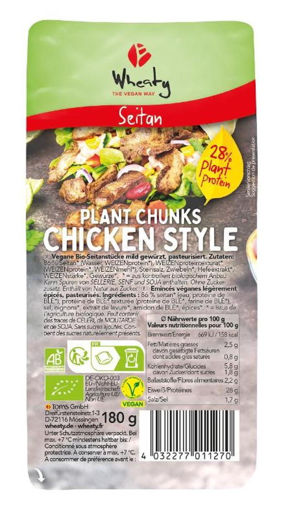 Produktfoto zu Wheaty Alternative Chicken Chunks - 180g