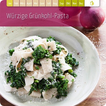 Würzige Grünkohl-Pasta