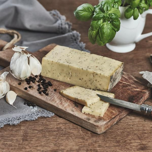 Produktfoto zu Hof Dannwisch Hofkäse Knoblauch Pfeffer