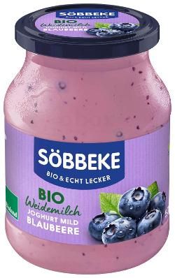 Produktfoto zu Söbbeke Joghurt Pur Bio Blaubeere, 3,8% - 500g