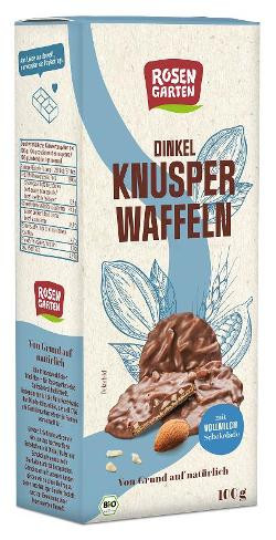 Produktfoto zu Rosengarten Dinkel Knusper Waffeln - 100g