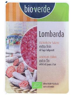 Produktfoto zu Bio Verde Lombarda Salami Aufschnitt - 80g