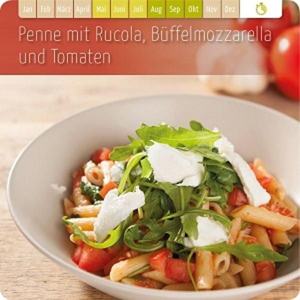 Produktfoto zu Penne mit Rucola, Büffelmozzarella & Tomaten