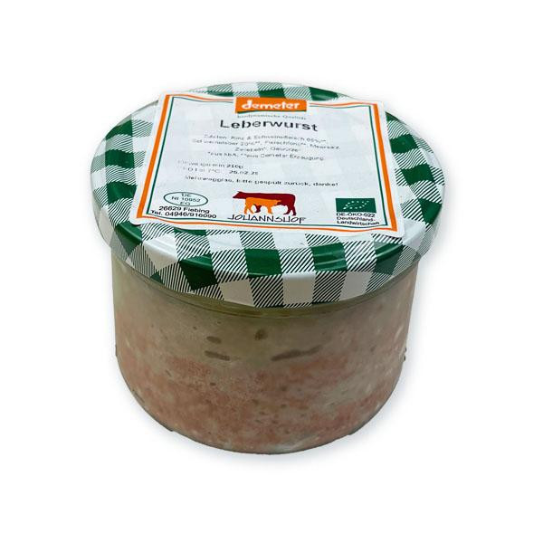 Produktfoto zu Johannshof Leberwurst im Glas - 210g