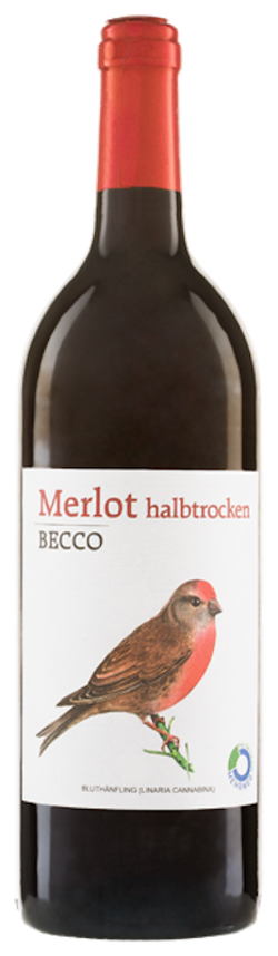 Produktfoto zu BECCO Merlot, halbtrocken - 1l - Mehrweg