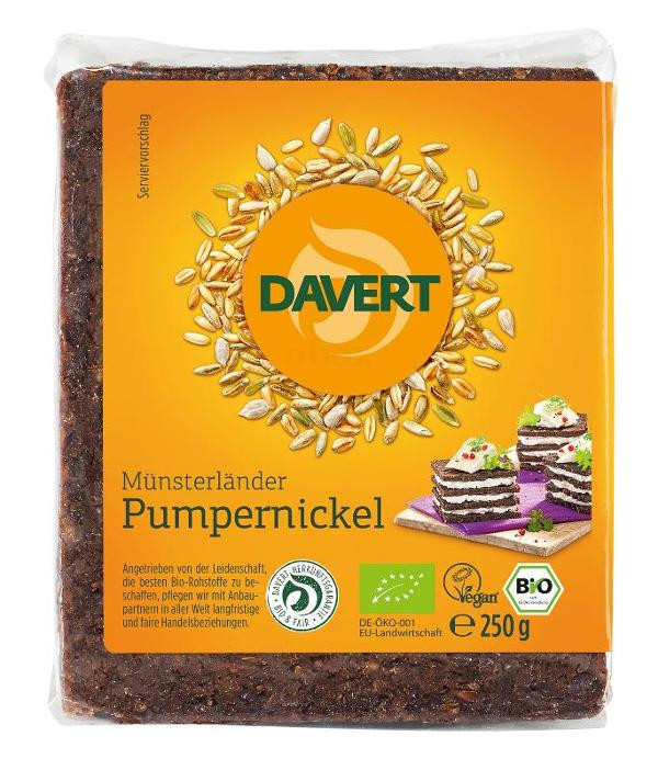 Produktfoto zu Davert Pumpernickel - 250g