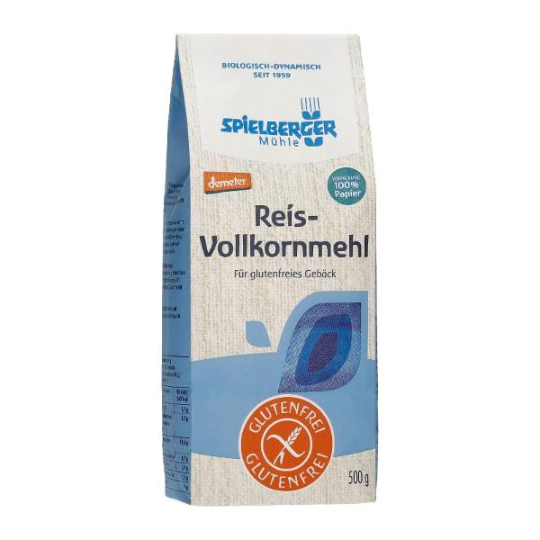 Produktfoto zu Spielberger Vollkorn Reismehl - 500g