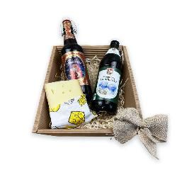 Produktfoto zu Präsentkorb - winterliches Käse-Bier-Trio