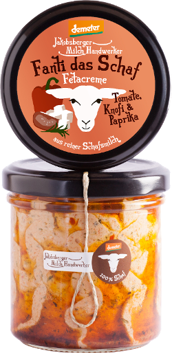 Produktfoto zu Fanti das Schaf - Fetacreme mit Paprika - 135g