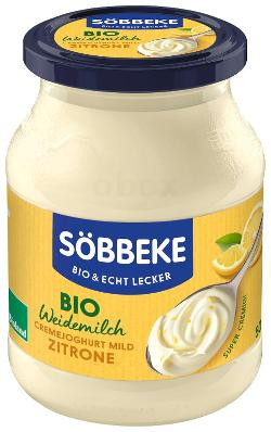 Produktfoto zu Söbbeke Joghurt Zitronencreme, 7,5% - 500g