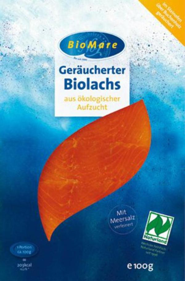 Produktfoto zu Bio Mare Lachs geräuchert - 100g