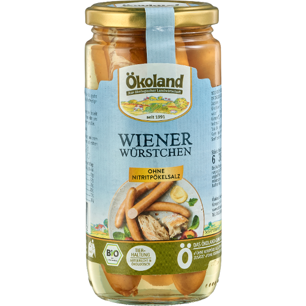 Produktfoto zu Ökoland Wiener Würstchen - 180g