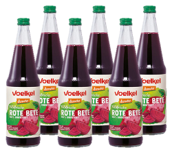 Produktfoto zu Rote Bete Saft feldfrisch - 6 x 0,7l