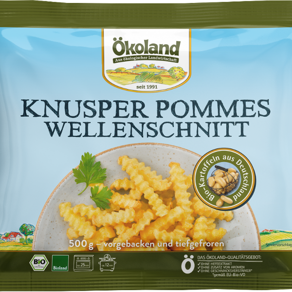 Produktfoto zu TK - Knusper Pommes Wellenschnitt - 500g