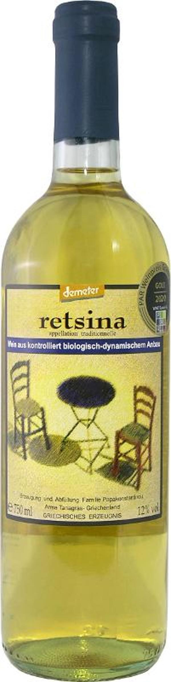 Produktfoto zu Akratos Retsina weiß, trocken - 0,75 l