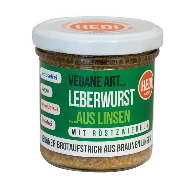 Produktfoto zu HEDI Vegane Art Leberwurst mit Röstzwiebeln - 140g