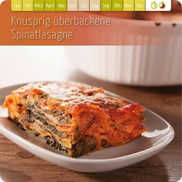 Produktfoto zu Knusprig überbackene Spinatlasagne