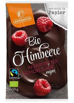 Produktfoto zu Landgarten Himbeere in Zartbitter - 50g