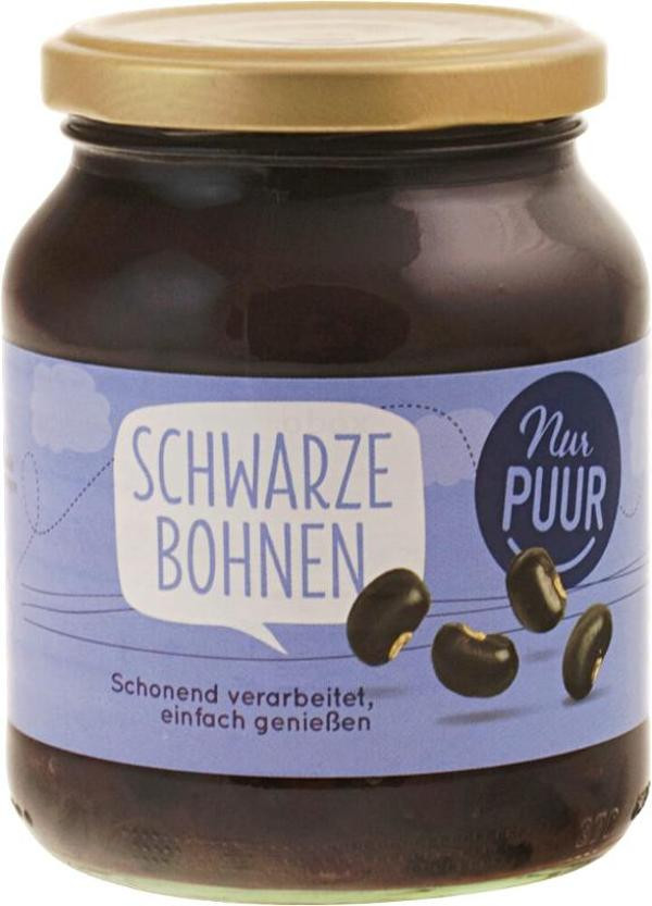 Produktfoto zu Nur Puur Schwarze Bohnen - 350g