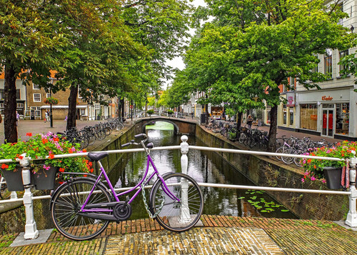 Holland Gracht mit Fahrrad