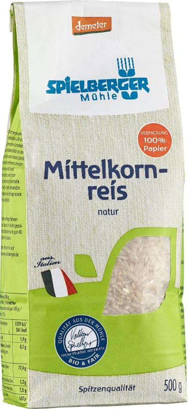 Produktfoto zu Spielberger Naturreis Mittelkorn - 500g