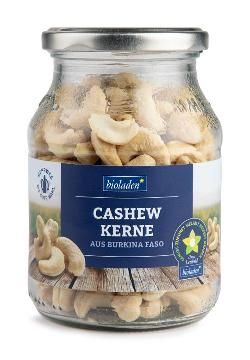 Produktfoto zu Bioladen Cashewkerne ganz Pfandglas - 260 g