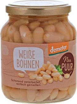 Produktfoto zu Nur Puur Weiße Bohnen - 350g