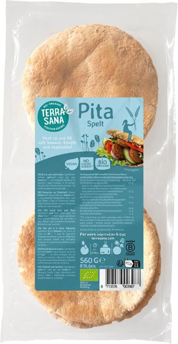 Produktfoto zu TerraSana Pita Taschen Dinkel - 560 g (8 Stück)