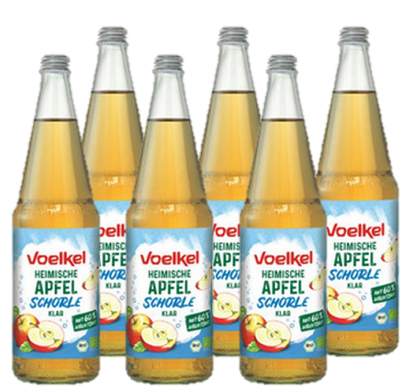 Produktfoto zu Apfel-Schorle - 6x0,7l