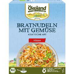 Produktfoto zu Ökoland Bratnudeln mit Gemüse - 400 g