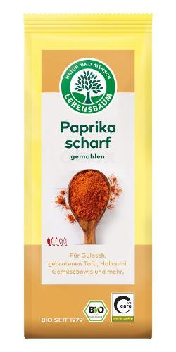 Produktfoto zu Lebensbaum Paprika scharf Tüte - 50g